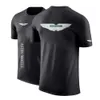 T-shirt fai da te 2023 nuovi uomini moda Aston Martin stampa estate maniche corte cotone classico tinta unita casual magliette di alta qualità top Y2303