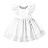 Flickklänningar Baby Girls Xmas Dress for Kids Satin Ruffles A-Line Toddler Boutique Clothes Spanish Children Lolita Costume