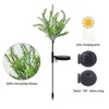 مصابيح العشب 2pcs 15 ملونة LED Solar Tree Tree Light