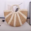 Beach Bags Summer Portable Paper Rope Woven Bag Hand Women s Leisure Beach Holiday Travel Shoulder Bag 230327