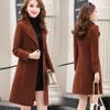 Women's Wool Woolen Coat Winter Spring And Autumn Korean Version Of Loose Thick Medium