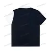 Xinxinbuy Men Designer Tee T Shirt 23ss Wstążka Haftowa list Druku