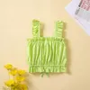 Zestawy odzieży Summer 2-częściowe ubrania dla dzieci ubranie dziewczynki moda urocza kamizelka bez rękawów dżinsowe spodenki butique dzieci BC2192-1