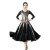 Stage Wear Leopard Ballroom Dance Competition Dress Women Ball Standard Fringe Waltz Rumba Costumes Modern