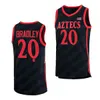 Vin 2022-23 San Diego State Aztecs baskettröja Adam Secor Kavi Leonard Ramon Butler Keshad Johnson Malachi Flynn Darrion Trammell Mensah Jayden Leddy Jerseys