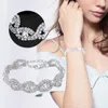 Bangle Rhinestone voor vriendin armband legering creatieve sieraden oorbellen maan fase horloge