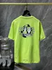 ch shirts Men Springsummer Designer Nouveaux yeux verts imprimés personnalisés souriant face à manches courtes Tshirt unisexe