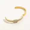 5HZD Bangle 18K Gold For Comens Designer Bransoletka Vintage Diamentowa moda marka biżuterii