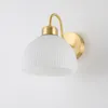 Vägglampor nordiska sänglampor modern glas mässing sconce belysning fixturer för sovrum badrum spegelbelysning vardagsrum dekor