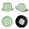 ベレー帽ユニークなグリーンケロッピカートゥーンカエルバケツハットユニセックス折りたたみ式アウトドアフィッシャーマンキャップトラベルヘッドウェア