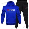 Chándales de hombre Trapstar Nuevo conjunto de sudadera con capucha para mujer Suéter de felpa Deportes casuales Conjunto de pareja de dos piezas T230330