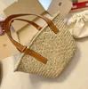 2023 модная соломенная большая сумка женская роскошная дизайнерская пляжная сумка большой емкости 3 размера повседневная летняя сумка для покупок