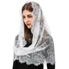 Wraps jassen vrouwen vintage oneindig sjaal lady mantilla kant katholieke elegante kerk sluier hoofd bedekt latin mass bruiloft bruids sjaal b