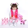 Dolls Bebe Reborn Toddler Baby Full Body Silicone Water Proof Bath Toy Lifelike Gift With Pearl Bottle 230327