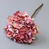 Decorative Flowers Oil Painting Hydrangea Simulation Flower European Big Artificial Dining Table Setting