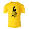 Мужские рубашки Читать книги линия o nece chect cotton mens and woman unisex Лето с коротким рукавом, спроектированная повседневная футболка M02067