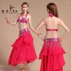 Scena zużycie 6 kolorów Performal Oriental Taniec brzucha 3-częściowy garnitur koralika stanik stanik spódnica taneczna zestaw