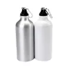 Sublimation Blanks 600Ml Blanc Blanc Bouteille D'eau Presse À Chaud Bouteilles De Sport En Aluminium Flacon Avec Carabine Drop Delivery 20 Dhico