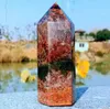 Other Home Decor Natural high quality Marine jasper quartz crystal wand Reiki healing household furnishings 230327