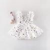 Kız Elbiseleri Bebek Yaz Prenses Polka Dot Giysileri için İlk 1. Doğum Günü Doğum 230327