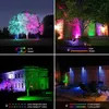Lampade da giardino Luci a LED Faretti paesaggistici impermeabili RGB Cambia colore Telecomando da giardino Luce IP68 Percorso esterno