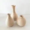 Vazolar Nordic Ins Retro Ahşap Sanat Minimalizm Vazo Katı Bitkiler Pot Çiçek Düzenleme Tablo Dekoratif El Sanatları Ev Süsleri
