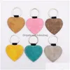 Sublimation Blanks Keychain Blank Both Sides Printable Key Tag Heart Shape Vintage Ornaments Heat Transfer Keychains Blan Nr