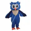 Hot Sales Blue Owl Mascot Costume Top Cartoon Anime theme character Carnival Unisex Adults Size Christmas Birthday Party Outdoor Outfit Suit