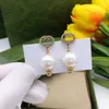 Woman Charm Earrings Double G Earing Designer Stud Pearl Orecchini Fashion Luxury Gold Silver GGity Jewelry Hoop Women Ohrringe 231212