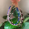 Brin 2mm Quartz pierre petites perles Bracelet véritable perle d'eau douce charme naturel Lapis grenats rose Tourmaline Crsytal Bracelets