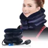 Massaging Neck Pillowws Air Inflatable Cervical Collar Neck Traction Tractor Support Massage Pillow Pain Relief Relax Health Care Neck Head Stretcher 230327