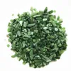 Dekoratif figürinler 5-7mm doğal yeşil jasper jade taş cilalı reiki çakra şifa kristalleri kuvars 50g