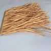 Dekorativa blommor 50x50 cm Natural Thatched Fake Plant för utomhus tak paviljongdekoration Straw Thatch Home Garden Retardant