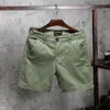 Mäns shorts shorts män sommar casual shorts ren färg dagliga arbete bär kläder män khaki kort andas cool 230327