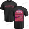 T-shirts pour hommes Trapstar Street Brand T-shirts Hommes coucher de soleil en mer art Print T T230327