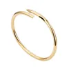 luxe Klassieke nagelarmband designer armband Mode unisex manchetarmband gouden sieraden Valentijnsdag cadeau