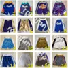 2023 Team Basketball Shorts Just Don Wear Sport Pant med Pocket dragkedja Sweatpants Hip Pop Blue White Black Purple Green Red Man Stitched Size S-XXL