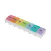 Caixa de comprimidos colorida Organizador de remédios para comprimidos semanal caixa de comprimidos de comprimidos caixa de armazenamento Caixa de comprimidos para viajar