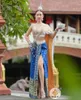 Roupas étnicas figurinas tailandesas de miçanga de miçangas de miçanga de skaind xale sudeste de estilo de casamento de estilo asiático festival de vestido thailândia coágulo tradicional