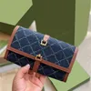 Designers Chain Wallets 1961 Luxury Handbags Shoulder Crossbody Bags Women Purses Clutch Bag Double Letters Dots Twill Braided Bel303Y