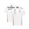 Mens T-shirts Mercedes-aaggmm Petronas F1 Team 2023 Polo Tshirts Lewis Hamilton Valtteri Bottas Formula 1 Car Fan Clothes