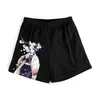 Heren shorts Anime Demon Slayer Sports shorts Causal Breathable Beach Short Devil Fruit Print Cartoon Swimtrunks Oversized 6xl Gym Shorts W0327