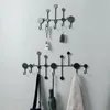 Hooks Rails Punchfree Key Wallmontered Clothing Coat Rack Home Decoration Keys Holder Wall Hanging Hangers Organisater Accessories 230327