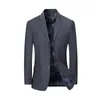 Męskie garnitury Blazers 4xl marki kurtki kurtki swobodne płaszcze przystojne męskie biznes solidny topy hombre ślubne marynarki