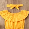 Roupas Conjuntos de roupas Baby Summer 1-6t 3pcs Toddler Kid Girl Rous