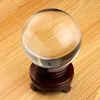 Other Home Decor Sell ASIAN QUARTZ Ultra Clear 80MM Crystal Magic Pography Props Ball With Wood Base 230327