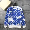 Men's sweater letter embroidery knit sweater winter sports shirt round neck round neck long sleeve sweater female designer ho244R