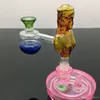 Pipes pour fumer Pot de filtrage de beauté Bongs en verre en gros Tuyaux de brûleur à mazout Tuyaux d'eau Tuyau en verre