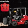 RC Robot 2023 Forklift Truck 1 8 Remote Control Present Toy Holiday Gift Auto Demonstration LED Light Engineering Car Educational Toys 230327