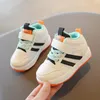 Athletic Shoes & Outdoor Children's Sports 2023 Winter Boys Girls Two Cotton Plus Velvet Children High-Top Baby White Kids ShoesAthletic